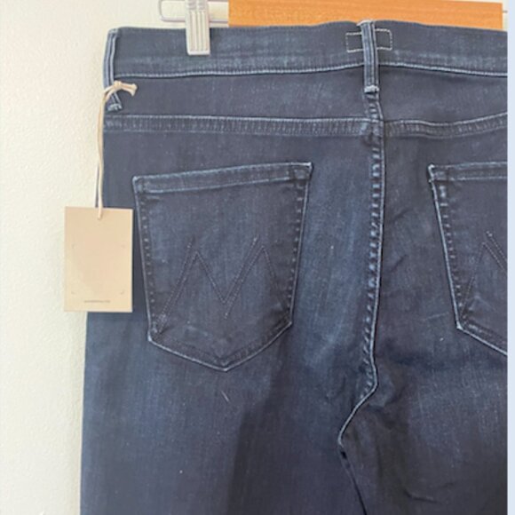 MOTHER The Pixie Weekender Mid-Rise Flare Jeans (Night Tripper) Size 34 NWT - Picture 8 of 12